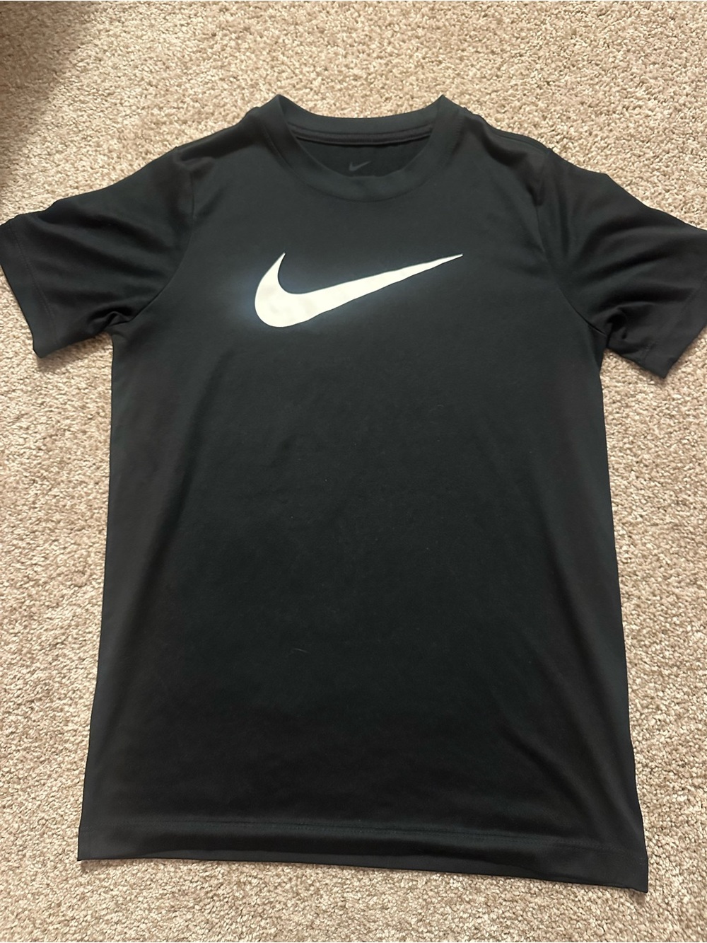 Nike Kids Black Dri-FIT Swoosh Tee